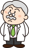 横を向く博士のキャラクター